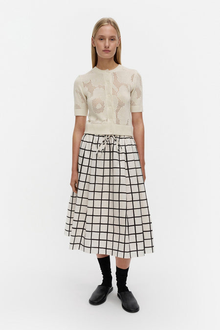 Marimekko Leikki Unikko Knitted Pullover in off white