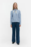 Marimekko Pulputus Unikko Knitted Pullover in blue