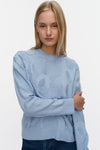 Marimekko Pulputus Unikko Knitted Pullover in blue