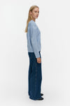 Marimekko Pulputus Unikko Knitted Pullover in blue