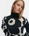 Marimekko - Sopimus Unikko Knitted Pullover in off white, dark grey