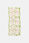 Marimekko Fiore Unikko Scarf in off white, green, light pink