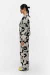 Marimekko Leiot Unikko Kioski Sweatshirt in black, off white
