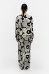 Marimekko Leiot Unikko Kioski Sweatshirt in black, off white