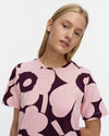 Marimekko Pisteinen Unikko Dress in light pink, dark purple