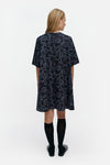 Marimekko Kukkiva Piirto Unikko Dress in dark blue, light blue