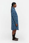 Marimekko - Maridenim Näkemys Unikko Dress in mid indigo