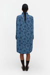 Marimekko - Maridenim Näkemys Unikko Dress in mid indigo
