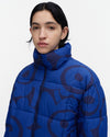 Marimekko - Taivos Unikko Coat in blue, dark blue
