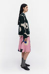 Marimekko - Virtaus Unikko Knitted Pullover in dark green, off white