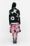 Marimekko - Virtaus Unikko Knitted Pullover in dark green, off white