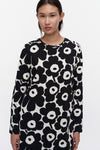Marimekko - Kevät Unikko Jersey Tunic in black, off white