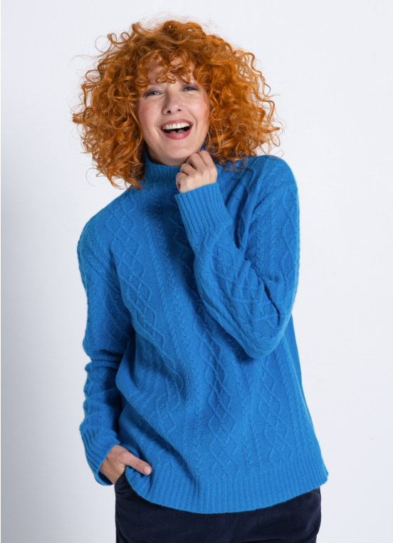 Heidekonigin - Cable Knit Sweater - 41949