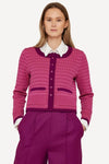 Oleana - Poised Plaid Cardigan - 653