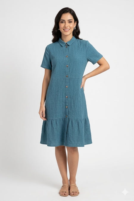 Dunque - Buttoned Dress - 826323