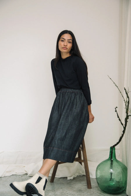 Beaumont - Denim Skirt - Hisa Leigh