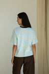 Beaumont - Cotton Jersey Stripe - Bay Sue