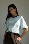 Beaumont - Cotton Jersey Stripe - Bay Sue