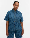 Marimekko - Maridenim kuvata unikko shirt - mid indigo