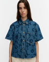 Marimekko - Maridenim kuvata unikko shirt - mid indigo