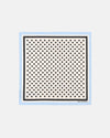 Marimekko Astrilli Pallo Scarf in off white, black, light blue