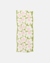 Marimekko Fiore Unikko Scarf in off white, green, light pink