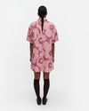Marimekko Katkelma Unikko Dress in rose, dark rose