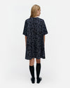 Marimekko Kukkiva Piirto Unikko Dress in dark blue, light blue