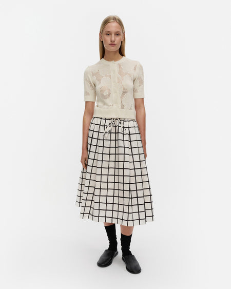 Marimekko Leikki Unikko Knitted Pullover in off white