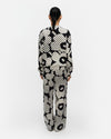 Marimekko Leiot Unikko Kioski Sweatshirt in black, off white