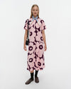 Marimekko Pisteinen Unikko Dress in light pink, dark purple