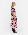 Marimekko Pisteinen Unikko Dress in light pink, dark purple