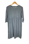 Cut Loose - 3/4 Sleeve Button Dress-4191683