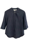 BlueBerry - Embroidered Shirt w/ Collar
