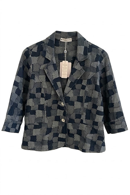 BlueBerry - Patchwork Denim Blazer