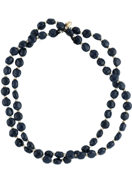 Kazuri - Tiny Smartie - Mid Blue