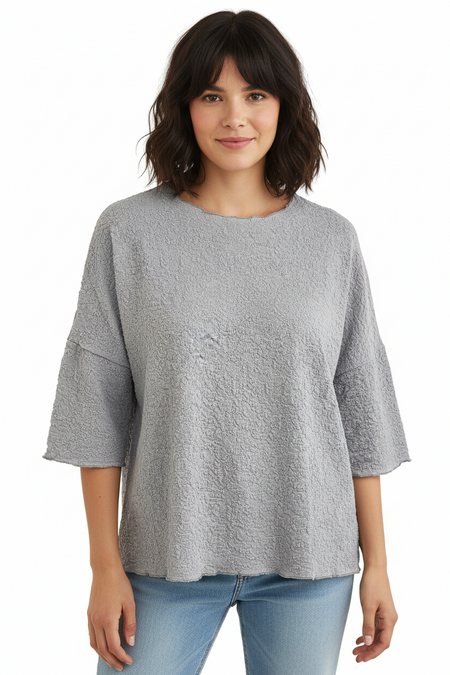 By basics - Wide Boatneck Shirt - 4506
