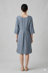 BlueBerry - 3/4 Sleeve Midi Dress