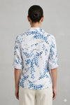 BlueBerry -Pleated Waist Printed Shirt