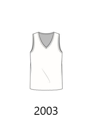 By basics - Vest W/V Neck-2003