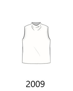 By Basics - Box Vest Draped Neck-2009