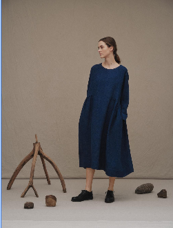 Muku - Side Gathered Dress-C1151
