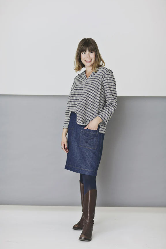 McVerdi - Simple Skirt with Pockets-Mc794j