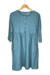 Cut Loose - 3/4 Sleeve Button Dress-4191683